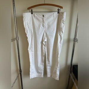 Eileen Fisher Organic Cotton White Pants